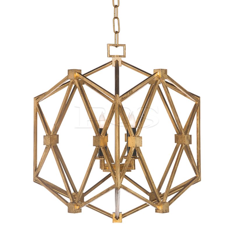 Luxury Handmade Gold Foil Pendant lamp