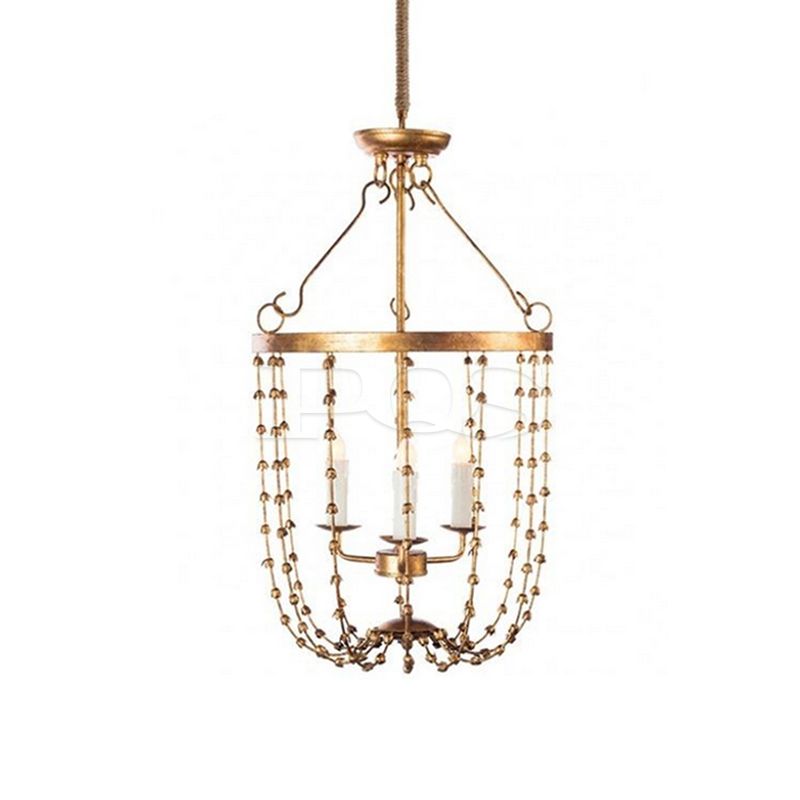 Modern Concised Barrel Shape Chandelier Bronze Pendant Ceiling Fixture