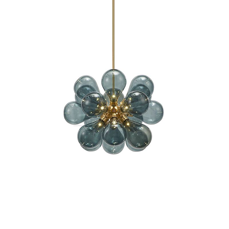 Contemporary Dark Blue Grape Stylish Decorative Pendant Lamp