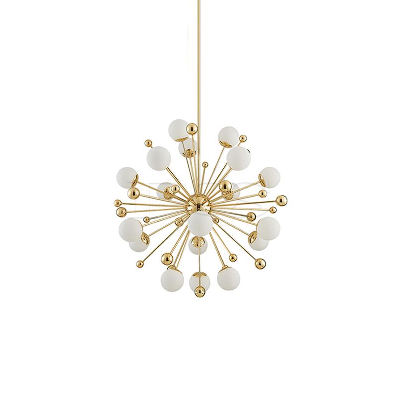 Modern Blooming Golden Flower Decorative Chandelier