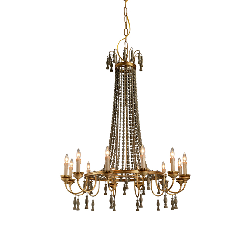 Contemporary Traditional Design Black Peacock Chandelier Vintage Ceiling Fixture