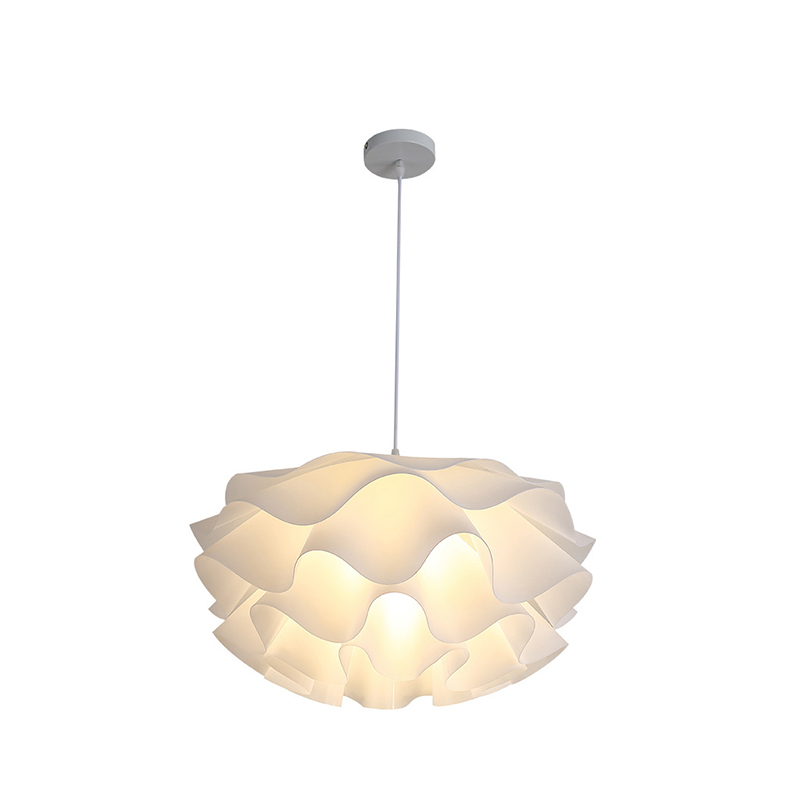 Contemporary Marshmallow Milky White Decorative Multi-layer Pendant Ceiling Light Fixture