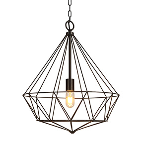 Concise Strings Modern Pendant Light, Black Diamond Chandelier Ceiling Fixture