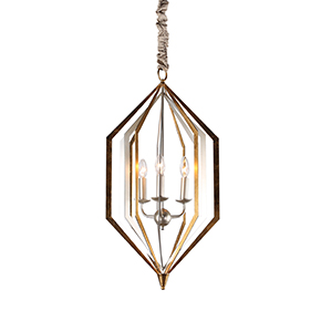 Contemporary Diamond Frame Decorative Candlestick Pendant Lamp