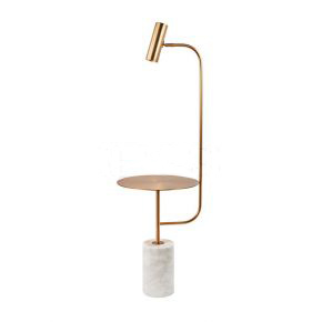 Pragmatic Multi-function Floor Lamp with Iron Tray