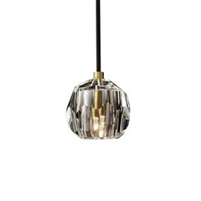 Minimalist Glass Crystal Brass Luxury Chandelier