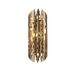 Modern Irregular Aperture Shade Golden Wall Lamp