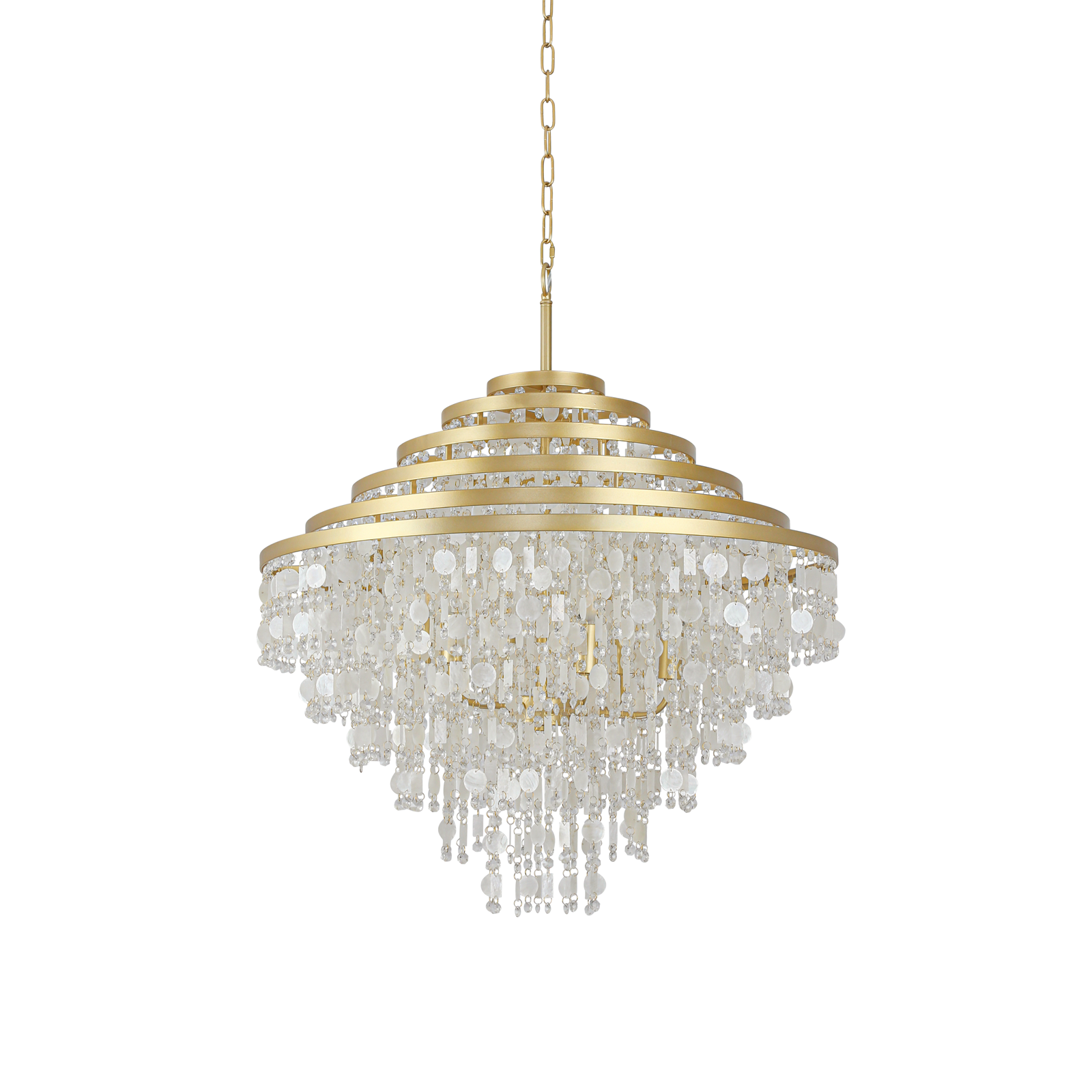 Golden Crystal Chandelier