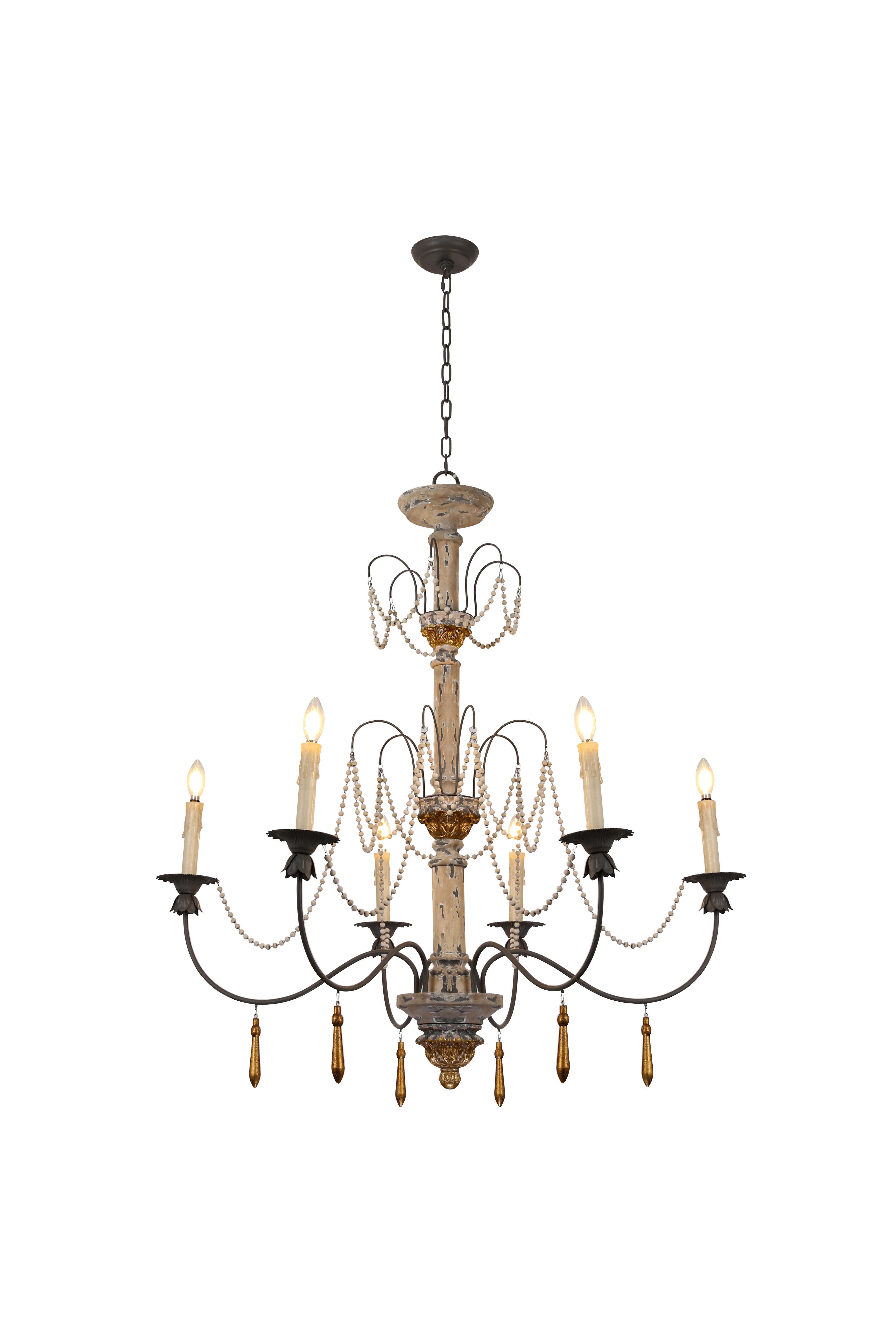 Luxury Vintage Candle Chandelier